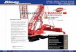 model 31000 - Bigge Crane And Rigging · backstay suspension straps, luffing jib hoist with ratchet and pawl and boom dolly; quick disconnect for jib hoist piping, and 38 mm luffing