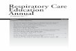 Respiratory Care Education Annual - AARC · Respiratory Care Education Annual Volume 18, Fall 2009, ... guidelines. This standard deals ... with a quality improvement plan to address