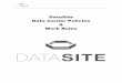 DataSite Data Center Policies Work Rules · DataSite Data Center Policies & Work Rules ... OSHA standards associated with work in a ... all ingress and egress, managed key and access
