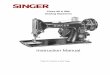 Class 99 & 99K Sewing Machines - SINGER Sewing Co. · Class 99 & 99K Sewing Machines Instruction Manual Table of Contents€|€ Next Page. Class 99 & 99K Table of Contents ... Skipping