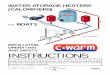 WATER STORAGE HEATERS (CALORIFIERS) for BOATS CWARM... · procedures may result in damage to equipment or in personal injury, ... Regulating the cold water inlet pressure ... for