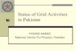 Status of Grid Activities in Pakistan - ISGC2017 | ISGC2017event.twgrid.org/isgc2011/slides/AsiaPacific/3/ISGC Final...FAWAD SAEED National Centre For Physics, Pakistan 2 Introduction