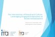 The Intersection of Brand and Culture: Leveraging Engaged ... · The Intersection of Brand and Culture: Leveraging Engaged Employees as ... • Cultivate a culture worth broadcasting