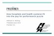 How hospitals and health systems fit into the pay for ... · How hospitals and health systems fit into the pay for performance puzzle Richard A. Norling President and CEO Premier