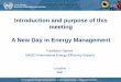 Introduction and purpose of this meeting A New Day in ...ieeegypt.org/wp-content/uploads/2016/08/UNIDO-EnMS-Half-Day... · A New Day in Energy Management. ... Industrial energy use