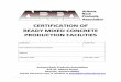 CERTIFICATION OF READY MIXED CONCRETE ... Revised January, 2010 RMC 1‐10| Arizona Rock Products Association Certification of Ready Mixed Concrete Production Facilities ... Plant