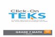 Revised 7 January - Klein Independent School District grade interactive...overview of the focal areas for each grade and provides ... and divide while solving problems and ... solve