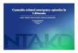Cannabis-related emergency episodes in Lithuania. E...Number of cannabis-related emergency episodes in Lithuania in 2008-2012 1 7 23 13 16 218 189 222 139 126 0,5% 3,7% 10,4% 9,4%
