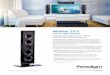 Millenia LP 2 - Paradigm · Millenia LP 2 is sonic and visual excellence that’s perfectly suited to wall or ... Paradigm reserves the right to change specifications and/or