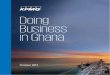 Doing Business in Ghana - KPMG | US · the ancient kingdom of Ghana ... Economic Community of West African States, ... that reduce the general cost of doing business in Ghana