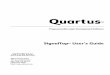 Quartus SignalTap User's Guide - Altera · TM User’s Guide Altera Corporation ... MasterBlaster, Quartus and the Quartus logo, SignalTap, and System-on-a- ... This manual explains