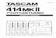 414@# - TASCAMtascam.com/content/downloads/products/317/Porta_414mkII_manual.pdfTASCAM to earn its reputation in professional audio production fields, and its user-friendly design
