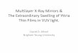 Multilayer X-Ray Mirrors & The Extraordinary Swelling of ... UoU... · Multilayer X-Ray Mirrors & The Extraordinary Swelling of Yttria ... The Extraordinary Swelling of Yttria Thin