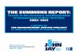 The Summon S Repo RT - jjay.cuny.edu€¦ · The Summon S Repo RT: Trends in the Issuance and Disposition of Summonses in new York City 2003-2013 A RepoRT of The mISDemeAnoR JuSTICe