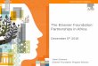 The Elsevier Foundation: Partnerships in Africa · The Elsevier Foundation: Partnerships in Africa December 5th 2016 ... • Develop a national standard ... Building an Ethiopian