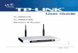 TL-WR841N TL-WR841ND Wireless N Router · • Connect the equipment into an outlet on a circuit different from that to which the receiver is connected. ... 4.12.1 Time Setting 