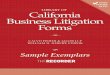 Sample Exemplars - LawCatalog for Common Law Unfair Competition ... Sample Exemplars Library of California Business Litigation Forms is ... promissory estoppel and 