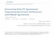 Structuring Solar PV Agreements: Negotiating Real media. Structuring Solar PV Agreements: Negotiating