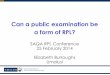 Can a public examination be a form of RPL? · Can a public examination be a form of RPL? ... SBA – 30% of final ... I'm currently unemployed and facing difficulties getting employement