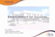Measurement for Success - BVSDE Desarrollo … for Success ... CASCAL COMPANY PROFILE Ł A nv Nuon, Biwater Plc Joint Venture Ł Own, ... Subic Bay Batami Telang Kelapa