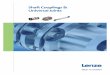 Shaft couplings & UJs NEW:Shaft couplings & UJs · Shaft couplings & universal joints the extensive range from Lenze Ltd ... Also see pages 4-6 for terminology and a selection guide