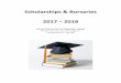 Scholarships & Bursaries 2017 2018 DR. HU STEPHEN MEMORIAL ENDOWMENT BURSARY 68 DUANE VALK FORESTRY BURSARY 69 EBUS PARENT ADVISORY COUNCIL AWARDS 