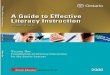 P3550-EDU Literacy cover 3/24/06 1:06 PM Page 1 Guide to Effective Literacy Instruction, Grades 4 to 6 Volume One: Foundations of Literacy Instruction for the Junior Learner 1. The
