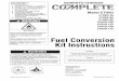 Fuel Conversion Kit Instructions - rg-cloud.com CTH2D Conversion-Orig.pdf · CTH2D FUEL CONVERSION INSTRUCTIONS 2 SECTION 2: INSTALLER RESPONSIBILITY The installer is responsible