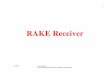 344 S72.333 07-12-2004 final.ppt) - Aalto · 12/7/2004 Tommi Heikkilä S-72.333 Postgraduate Course in Radio Communications 6 M-finger RAKE Receiver (1) • RAKE receiver utilizes
