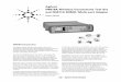 Agilent N4010A Wireless Connectivity Test Set and … · The Agilent N4010A Wireless Connectivity Test Set is a measurement solution that enables efficient and lower cost test 