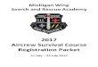 2017 Aircrew Survival Course Registration Packet Aircrew Survival Course Registration Packet 21 July – 23 July 2017 Page 2 TABLE OF CONTENTS Letter from the 