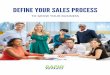 DEFINE YOUR SALES PROCESS - rapidadvance.com · those would be a mistake, ... deals with more profitable margins. ... Define Your Sales Process to row Your Business-business. 