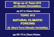 NATURAL CLIMATIC FORCING -   Climatic Forcing...  NATURAL CLIMATIC FORCING