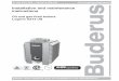 Installation and maintenance instructions - bosch … · 1.4.3 Tips for the boiler room ... The installation and maintenance manual is ... Installation and maintenance instructions