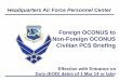 Foreign OCONUS to Non-Foreign OCONUS Civilian PCS Briefing TO...  Foreign OCONUS to Non-Foreign OCONUS
