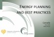 ENERGY PLANNING AND BEST PRACTICES - Biomass … · ENERGY PLANNING AND BEST PRACTICES. Canada . Nov 2014 Pekka Peura