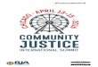 Community Justice 2016 - Center for Court Innovation · Judge Cheryl Williams Community Court and Drug Court South Dallas Community Court Dallas, TX 10:15 