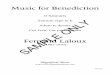 Music for Benediction - magnificatmusic.com Music for Benediction complete... · The manuscript source for this piece contains, in addition to this O Salutaris, the setting of Adoro