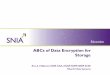 ABCs of Data Encryption for Storage - SNIA | Advancing ... · expanded coverage on encrypting data at-rest, ... – under the control of a network -based system File-based ... ABCs