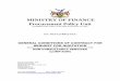 MINISTRY OF FINANCE Procurement Policy Unit - ra Non Consultancy Services (Lump-Su… · MINISTRY OF FINANCE Procurement Policy Unit (Established under section 6 of the Public Procurement