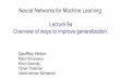 Neural Networks for Machine Learning Lecture 9a …tijmen/csc321/slides/lecture_slides... · 2014-04-02 · Geoffrey Hinton Nitish Srivastava, Kevin Swersky Tijmen Tieleman Abdel-rahman