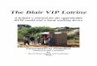 The Blair VIP Latrine - SSWM · is for a brick lined pit and a covering concrete slab, ... Measurement of Portland cement for spiral brick ... Finishing off 6litres 60li 