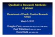 Qualitative Research Presentation.ppt - Practitioner … · of which transcultural messages about the ... Expectations/values/cultural 8 2 6 16 Caught between 2 cultures ... Qualitative