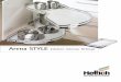 Arena STYLE kitchen interior fittings - Home - Hettich · Arena STYLE kitchen interior fittings. Interior fittings for base units Pages 17 - 18 Arena – shelves in the design 