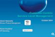 Customer-Centric Service Level Management - OP  Customer-Centric Service Level Management October