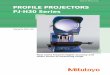 PROFILE PROJECTORS PJ-H30 Series - Mitutoyo · The PJ-H30 series with its slim, compact design significantly decreases the ... Halogen bulb life is greatly dependent on the characteristics
