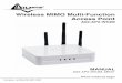 Wireless MIMO Multi-Function Access Point A02 … Windows 95/98/ME 10 ... Wireless MIMO Multi-Function Access Point A02-AP2-W54M Pag. 1 ... Wireless MIMO Multi-Function Access Point