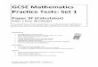 GCSE Mathematics Practice Tests: Set 1 - Ecclesfield Schoolecclesfield-school.com/.../10/03a-Practice-test-set-1-Paper-3F.pdf · Practice test paper 3F (Set 1): Version 1.0 2 Answer