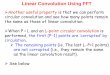 Linear Convolution Using FFT - Communications and ...dsp/dsp2014/slides/Course 08.pdfLinear Convolution Using FFT Another useful property is that we can perform circular convolution