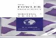 A NEW. FOWLERenglish.a222.org/wp-content/uploads/2015/04/New-Fowler-Proficiency... · New Fowler Proficiency Writing Skills 2 is ... and the relevance of the answer to the task are